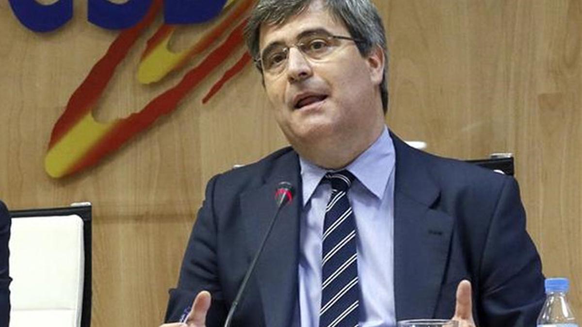 Miguel Cardenal, durante la rueda de prensa