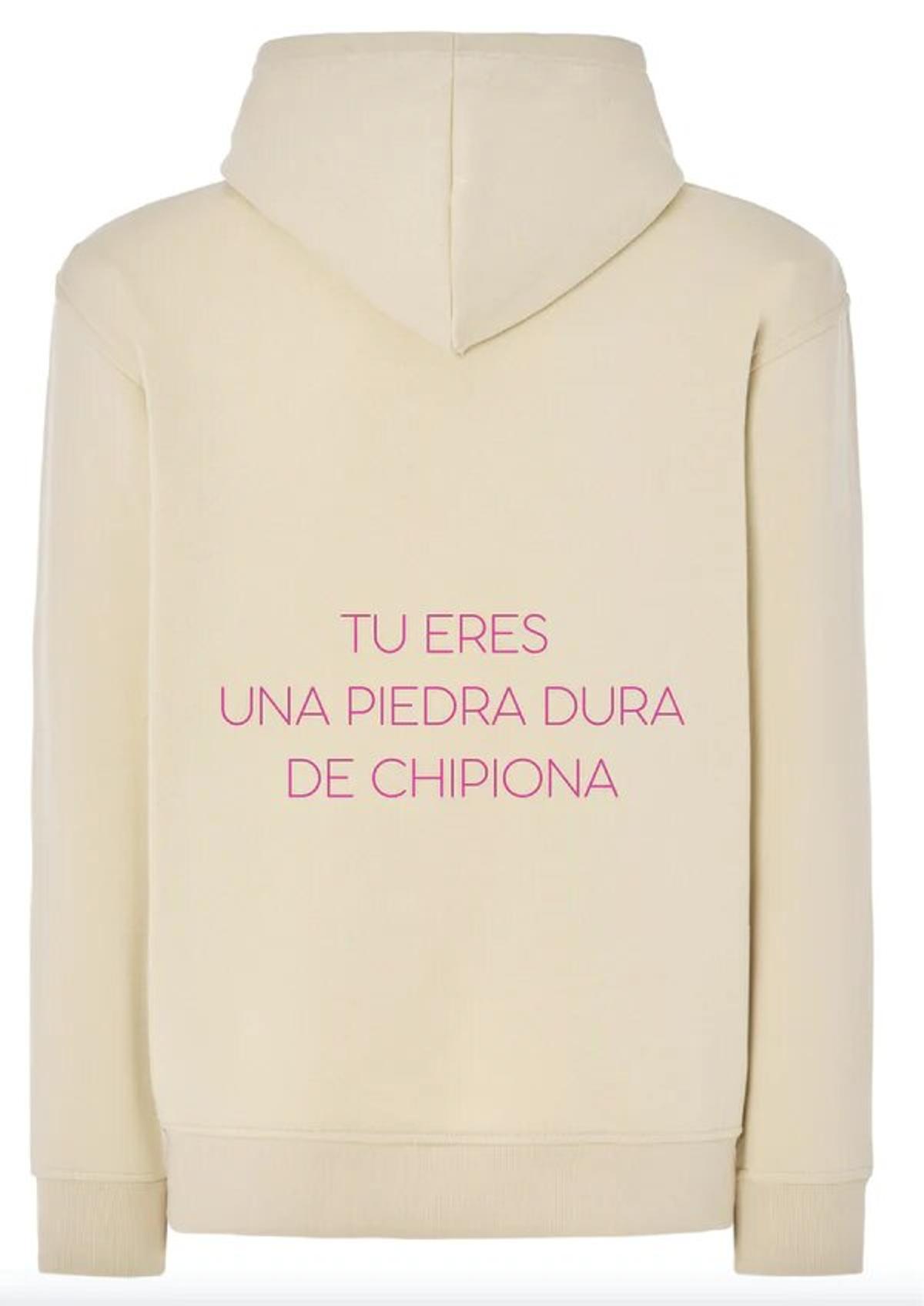 Sudadera &quot;Tu eres una piedra dura de Chipiona&quot;