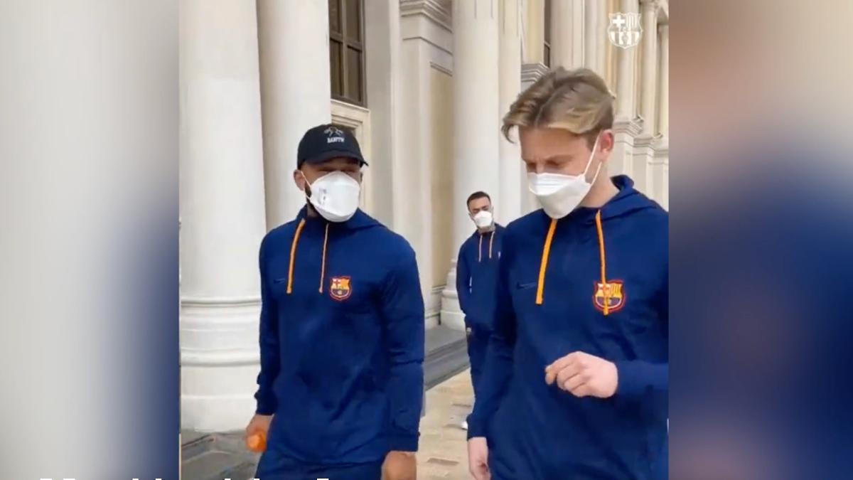 El Barça, de paseo por Riad antes de disputar la Supercopa de España