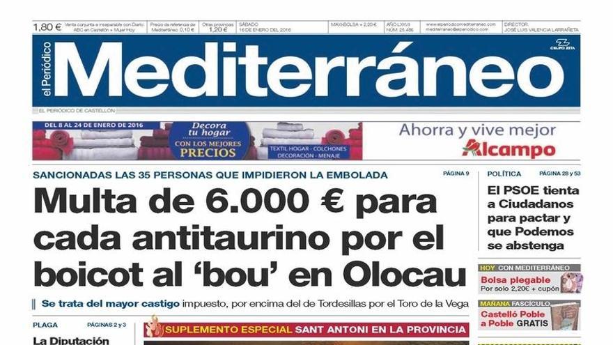 Multa de 6.000 euros para cada antitaurino por el boicot al ‘bou’ en Olocau