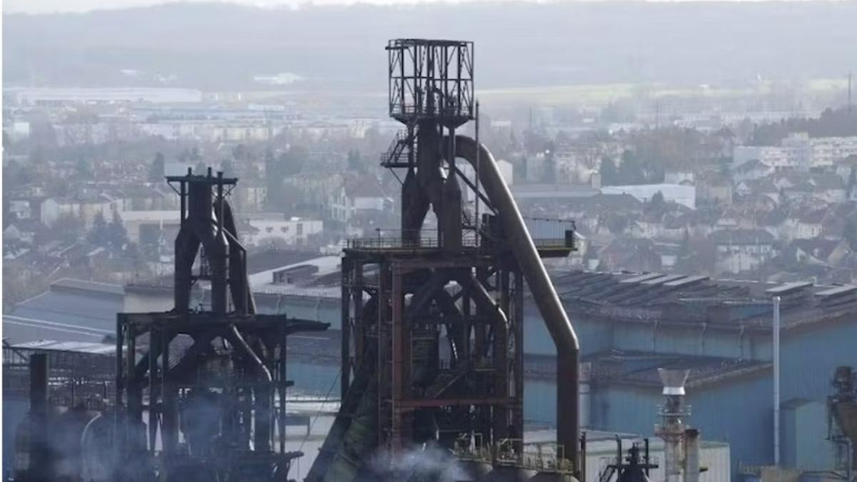 Instalaciones de la siderúrgica Florange, en el departamento francés de Moselle, en la que en 2013 iban a ser despedidos más de 600 trabajadores.