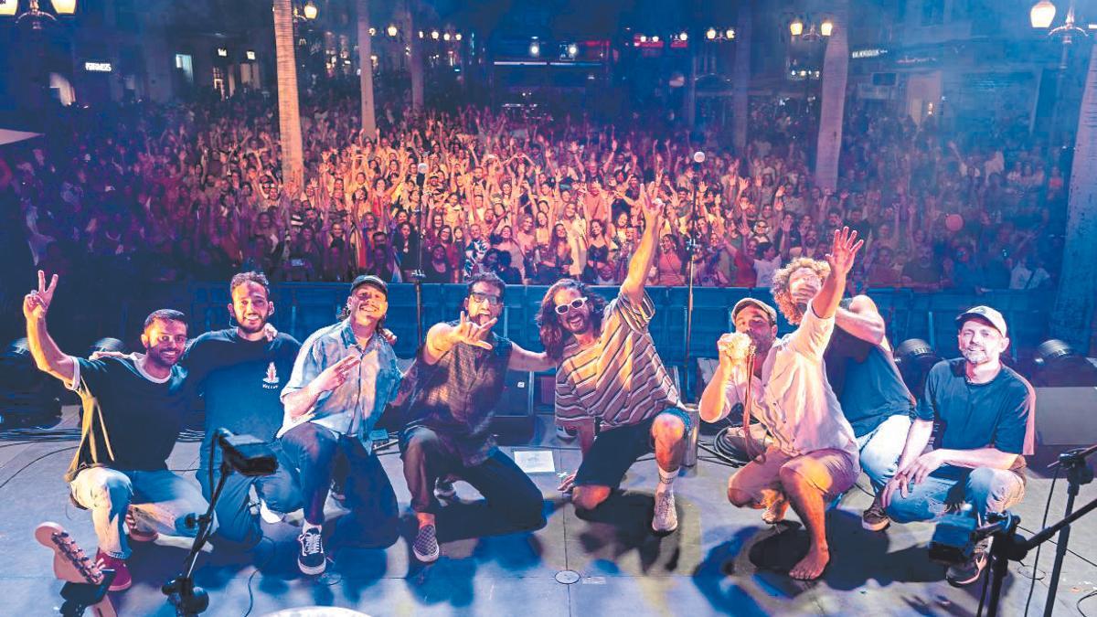 Agua del Chorro, al final de uno de sus conciertos.