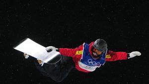 Spains Queralt Castellet Ibanez competes during the womens snowboarding halfpipe finals at the 2026 Winter Olympics, in Livigno, Italy, Thursday, Feb. 12, 2026. (AP Photo/Lindsey Wasson)