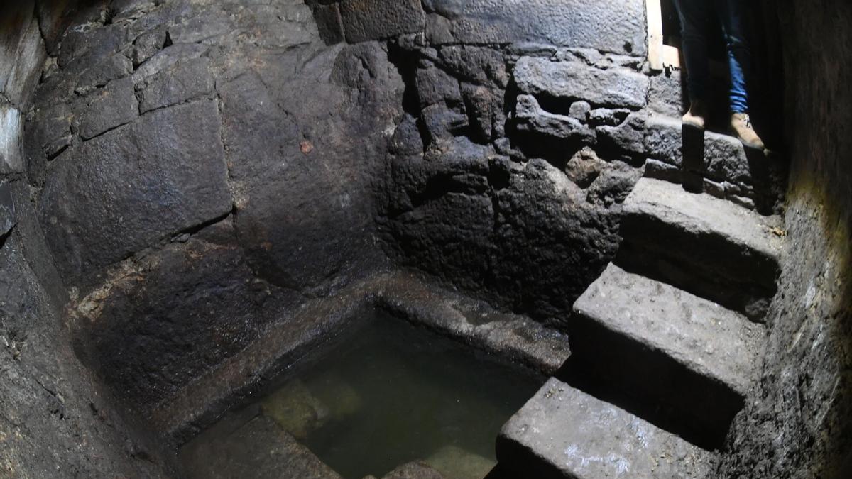 Restos arqueológicos en el inmueble del número 4 de la calle Sinagoga.