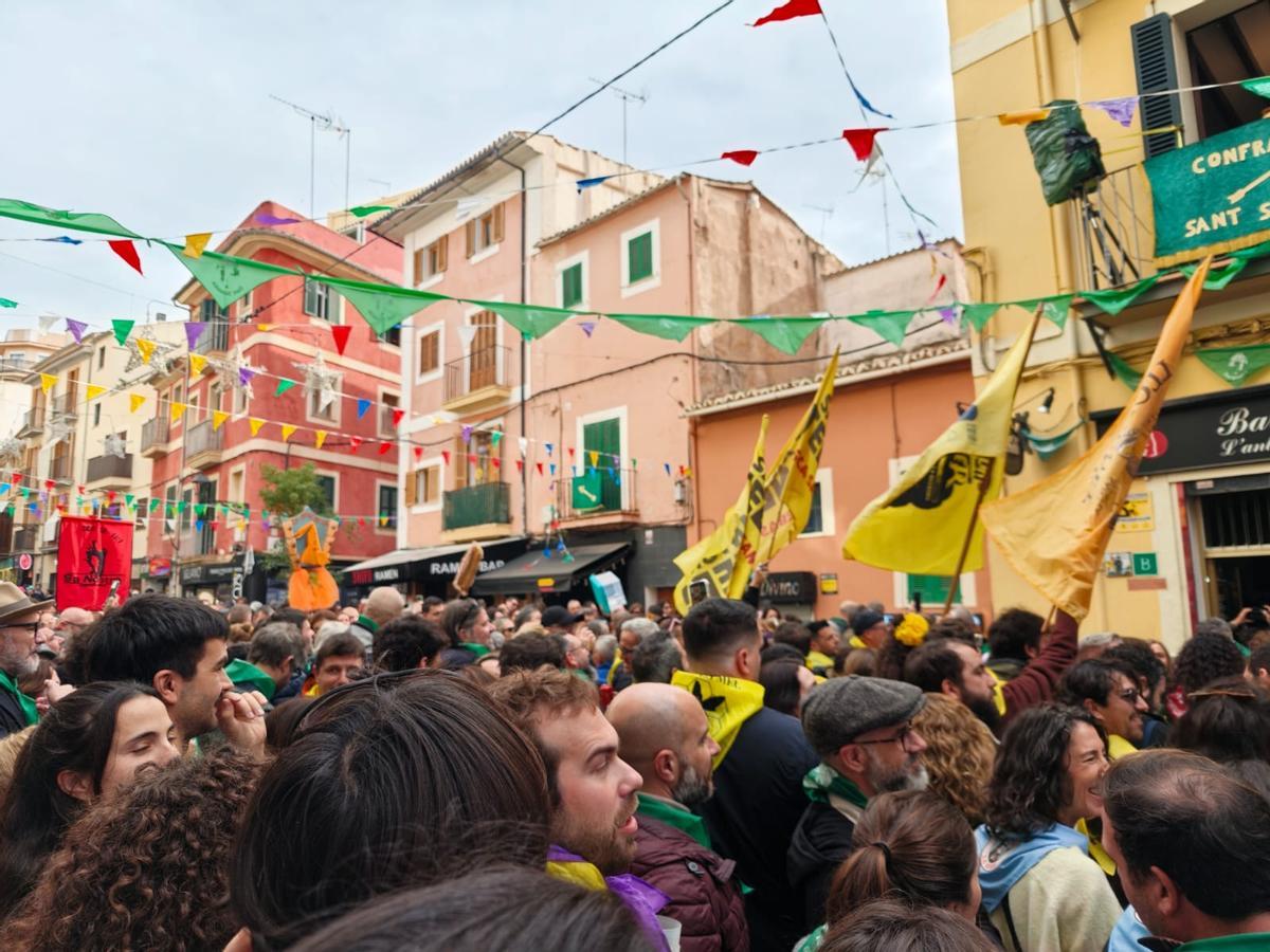 Imagen del pasado chupinazo de Can Vinagre, acto festivo del programa alternativo de Sant Sebastià.