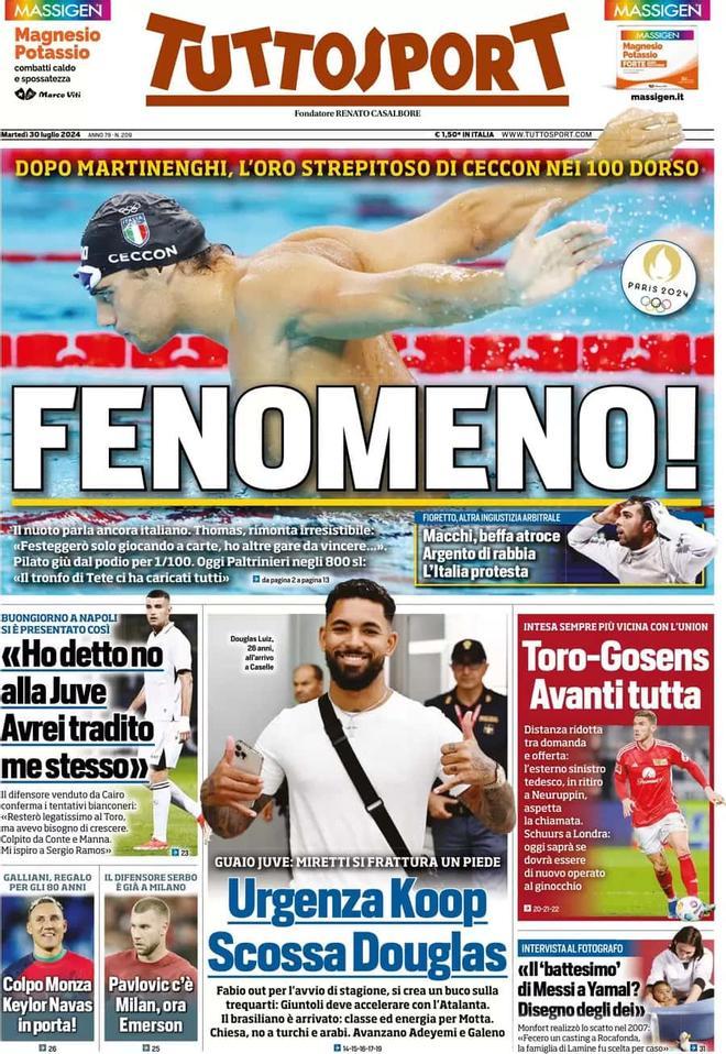 Las portadas de los periódicos deportivos de hoy, martes 30 de julio