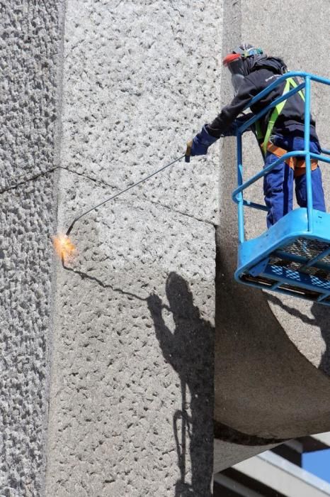 Así luce la Plaza de América de Vigo a unos días de finalizar su humanización