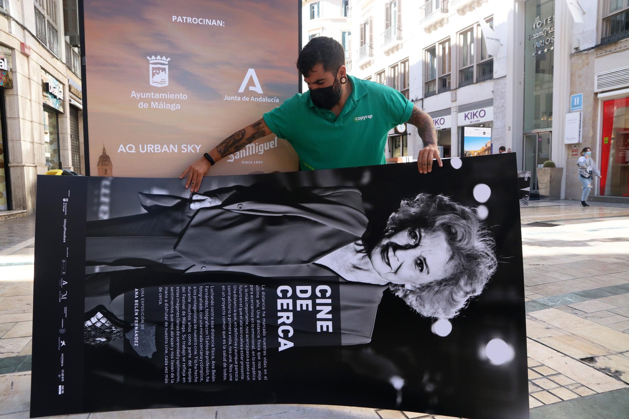 Preparativos de la inauguración del Festival de Cine de Málaga 2021