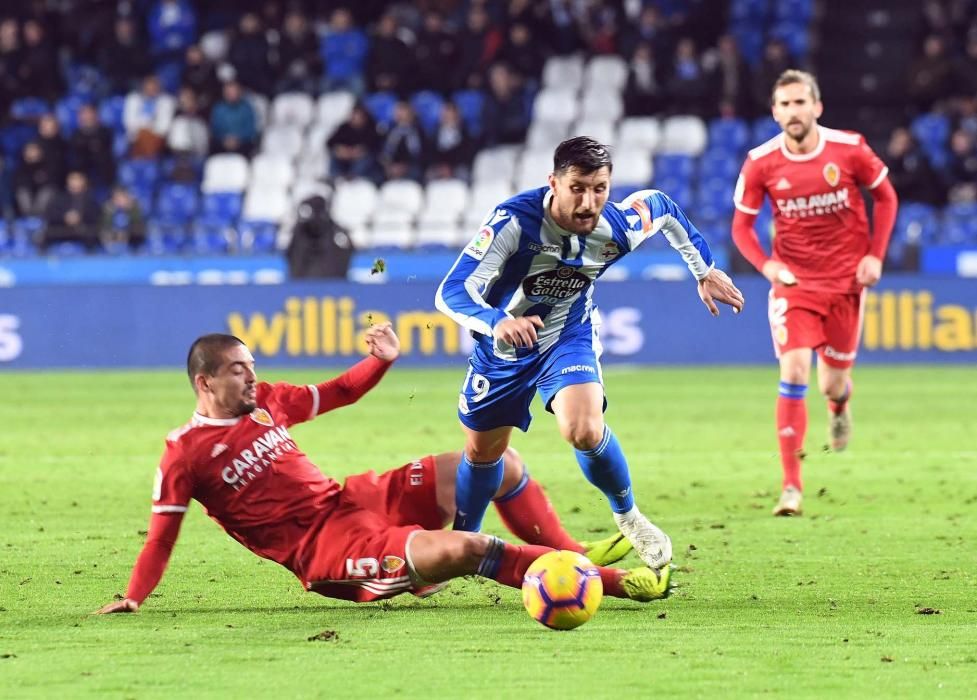 El Dépor doblega al Zaragoza en Riazor