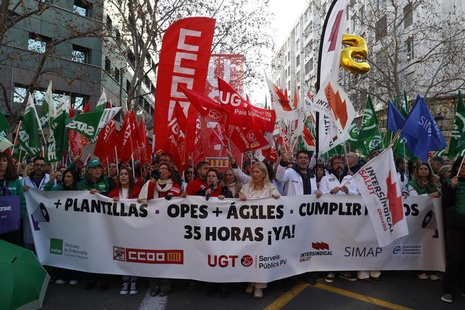 Los sindicatos sanitarios reclaman ante la Conselleria que se cumplan las 35 horas semanales y ampliar plantillas