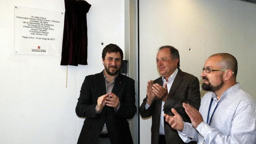El conseller de Salut, Toni Comín, inaugurant el nou CAP de Platja d&#039;Aro
