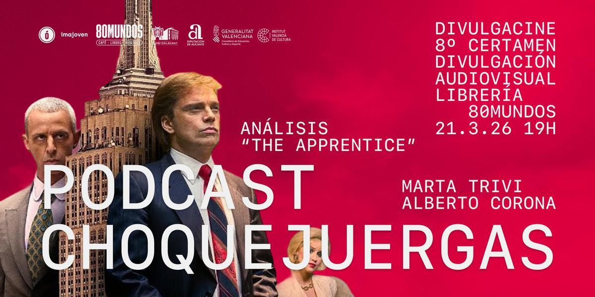 Cartel de la actividad con la grabación en directo del podcast Choquejuergas