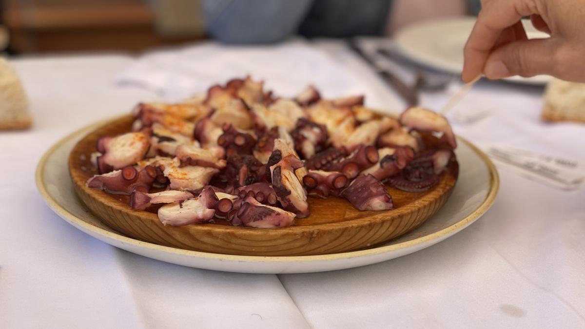 Tapa de pulpo.