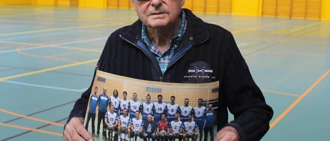 El presidente del Club de Voleibol Ca&#039;n Ventura, Damià Seguí.