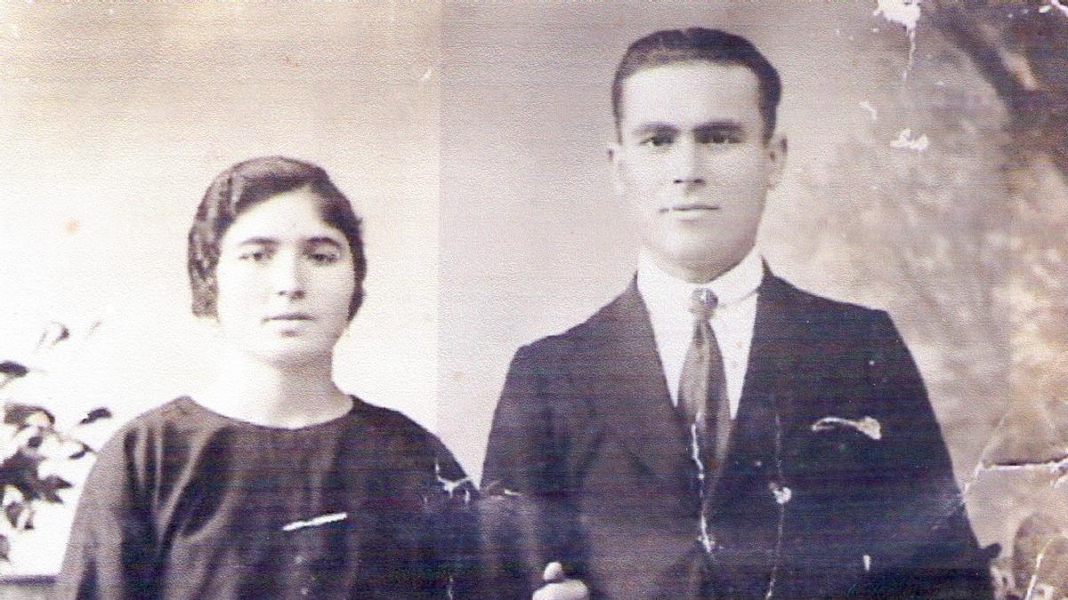 Antonio Molero, amb la seva muller, Francisca Molina, coneguda com a Polònia
