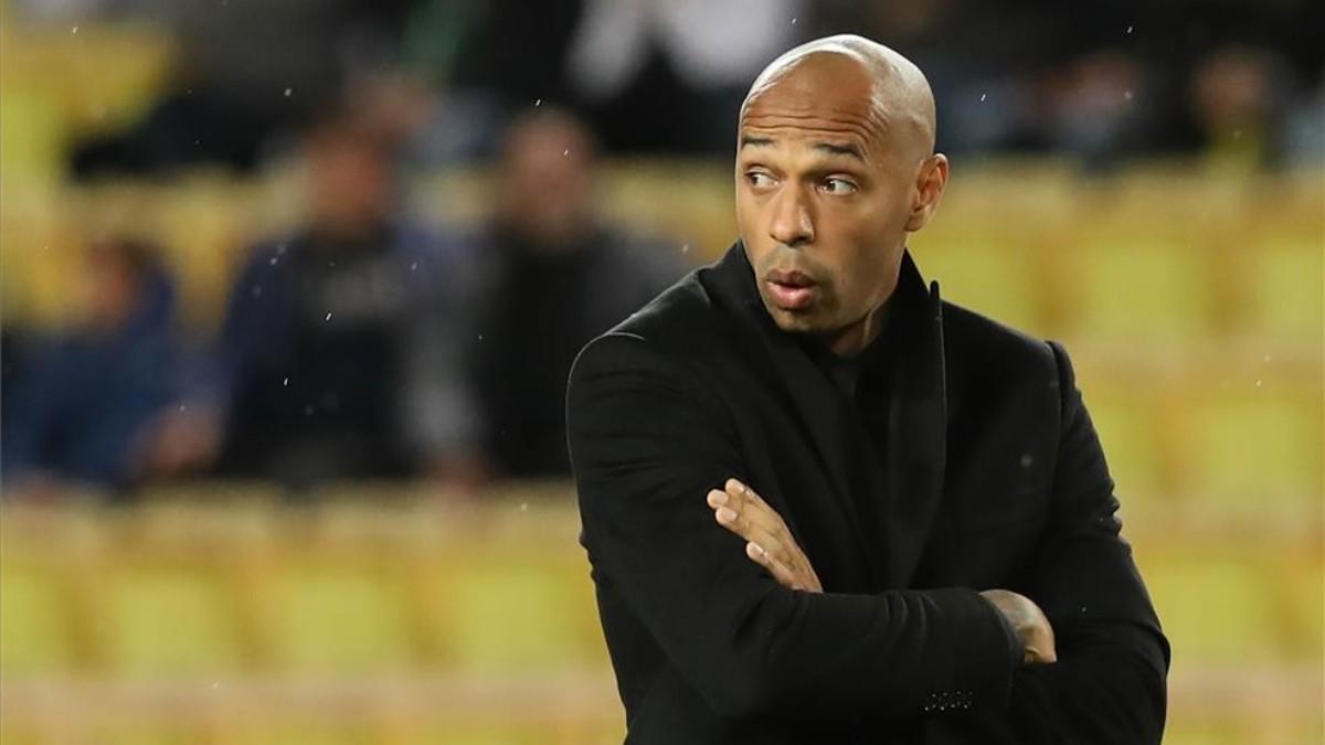 Thierry Henry, en su etapa como entrenador del Mónaco.