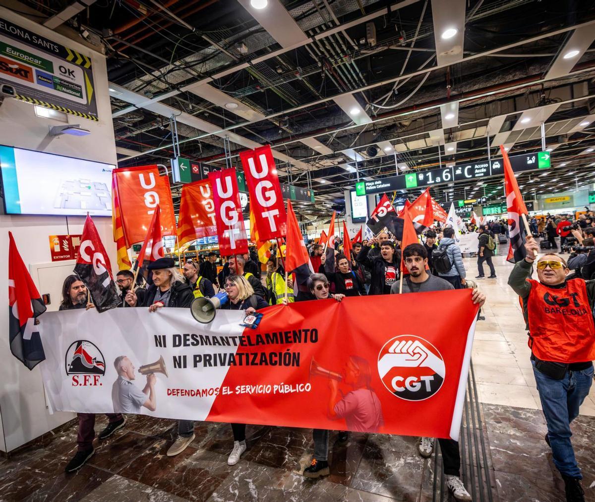 Els sindicats anul·len la vaga ferroviària després d’arribar a un acord amb Transports