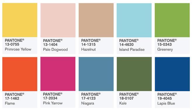 Los colores Pantone de la temporada que viene