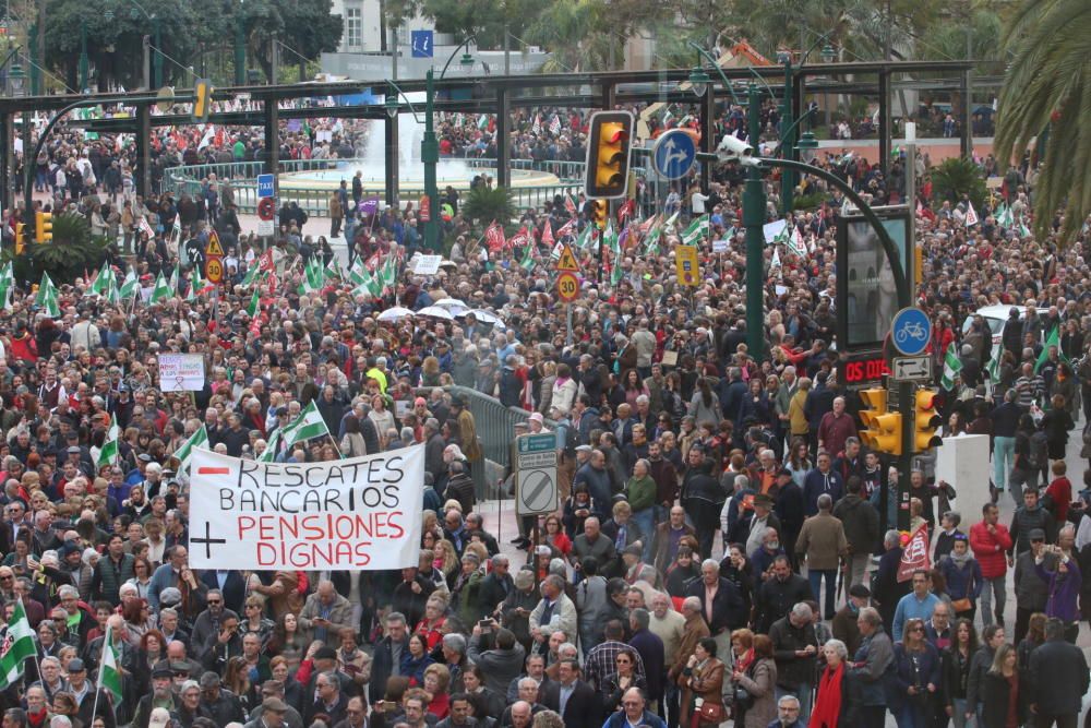 Concentración en Málaga por unas pensiones "dignas"