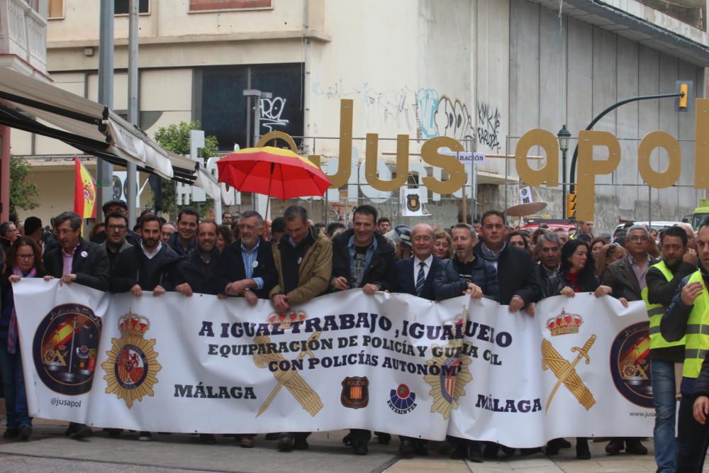 Manifestación de Jusapol en Málaga