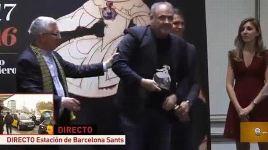 Ferreras a Pastor: &quot;Este premio es para ti, gracias&quot;