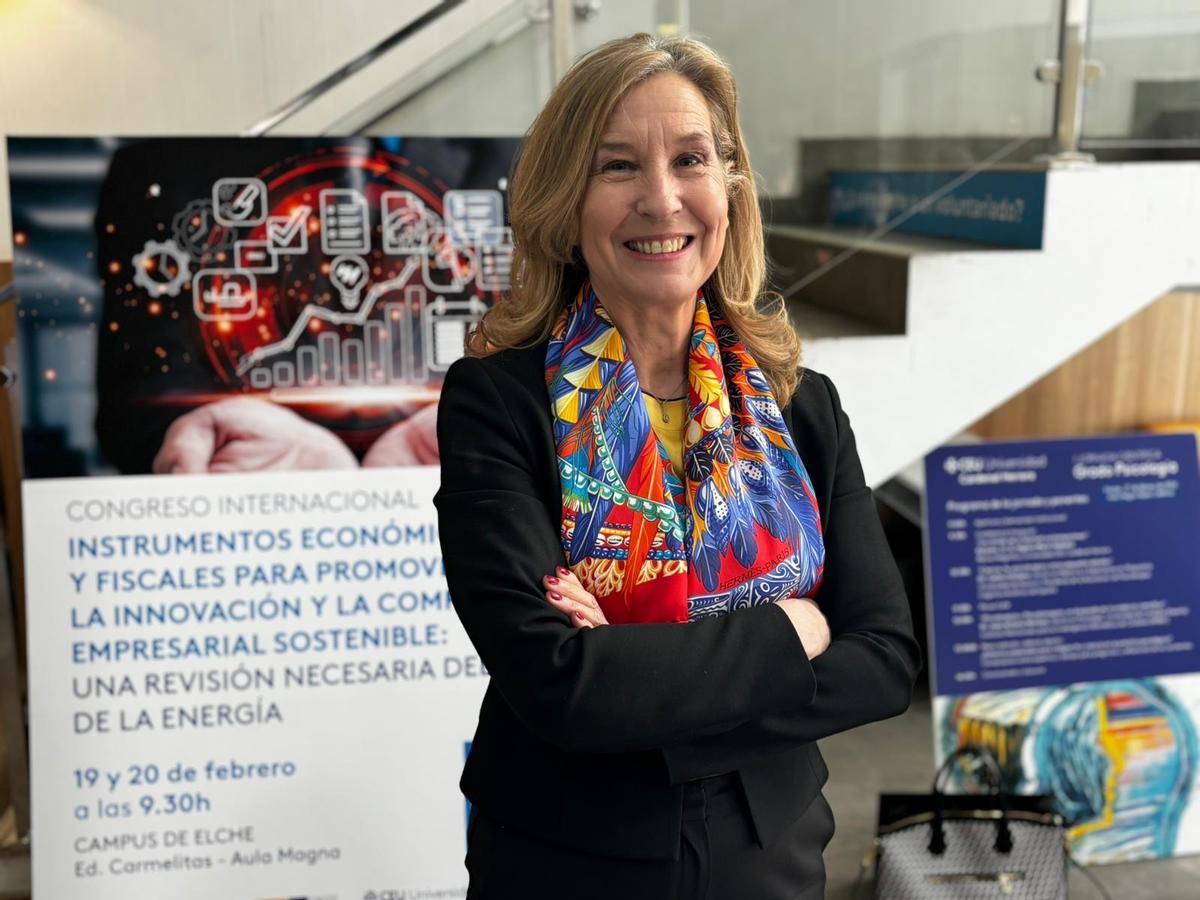 Marta Villar Ezcurra, en la sede de Carmelitas del CEU de Elche