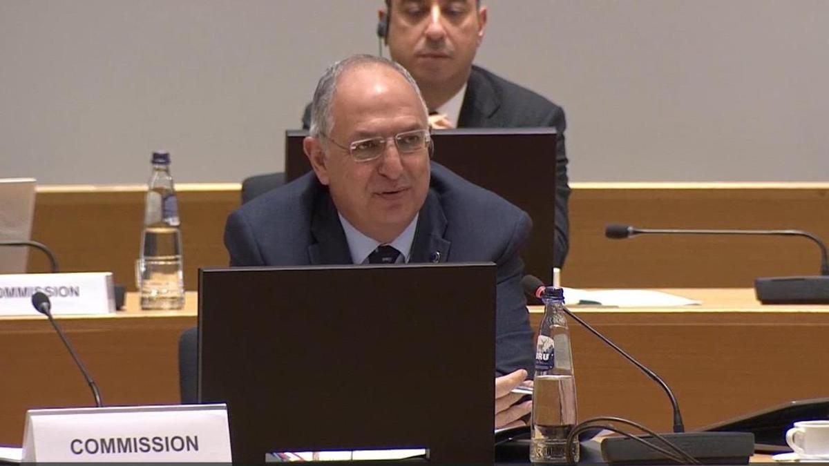 Costas Kadis, durante una de sus intervenciones en el Consejo