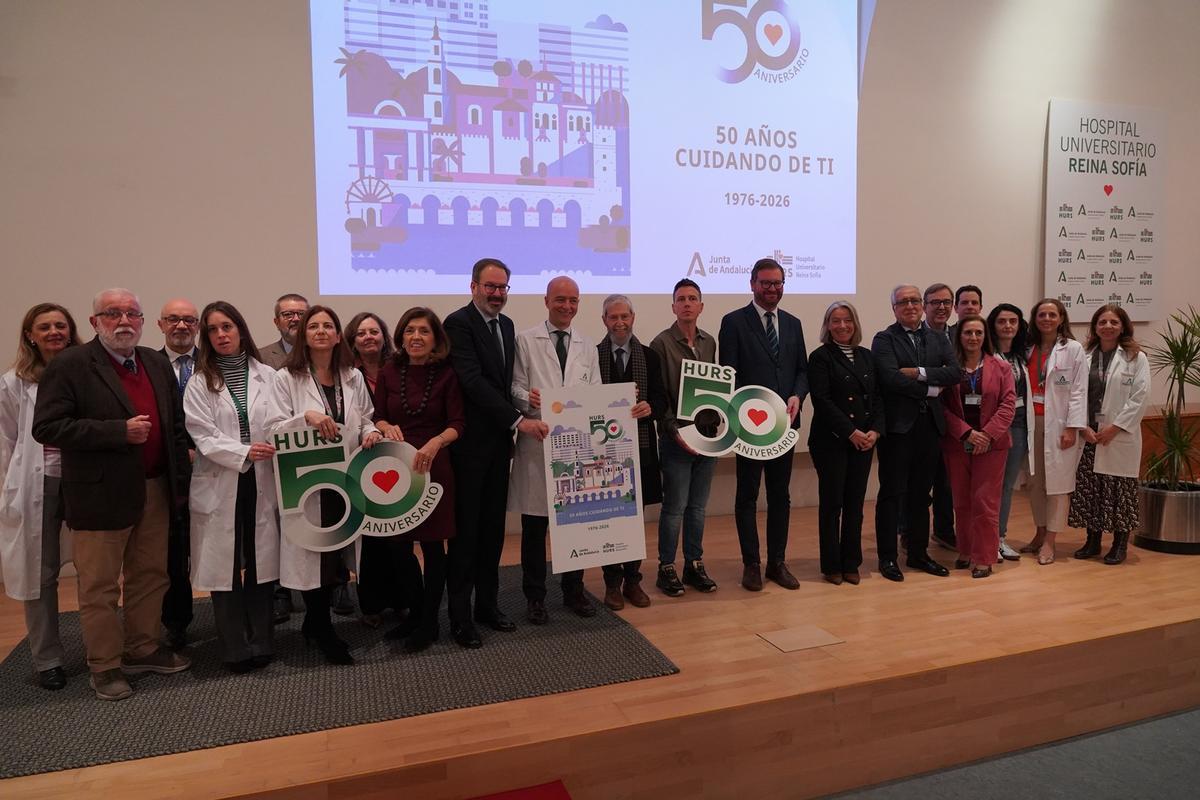 Presentación de la identidad visual del Hospital Reina Sofía por su 50º aniversario.