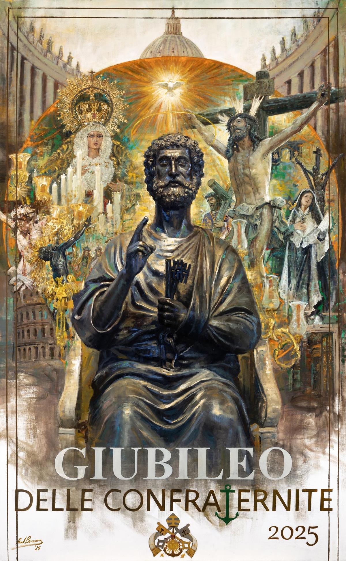 Cartel oficial del Jubileo de las Cofradías que se celebrará en mayo en Roma.