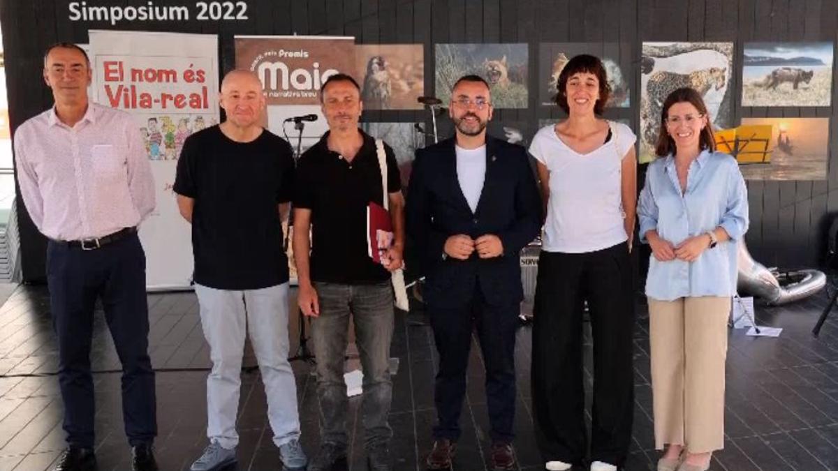 Broch, Usó, Benlloch y Samblás junto a la ganadora y finalista de la 25 edición del certamen.
