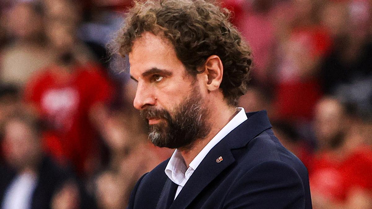 Roger Grimau, durante el cuarto partido ante el Olympiacos