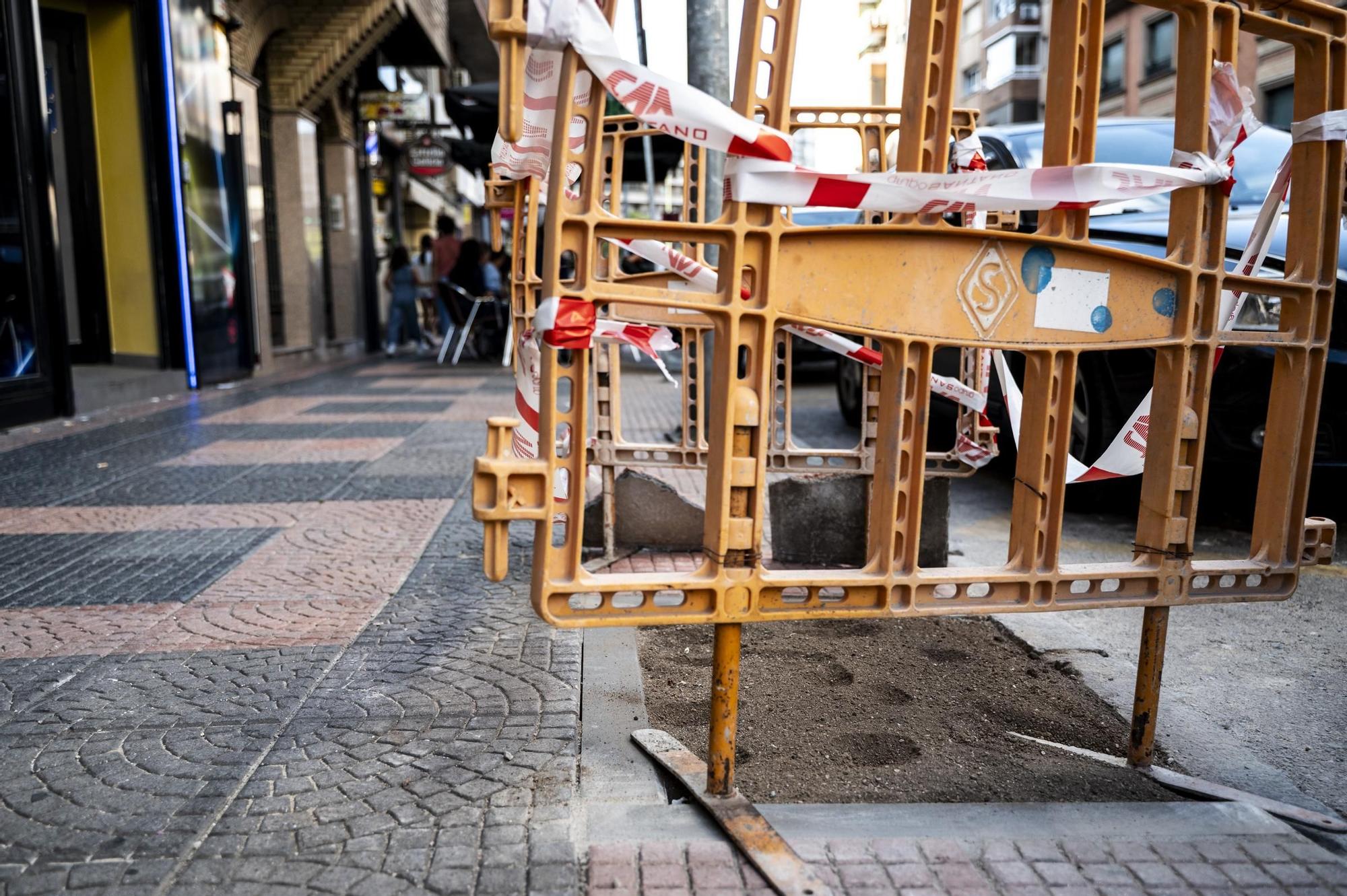 Obras para la plantación de árboles en Antonio Hurtado
