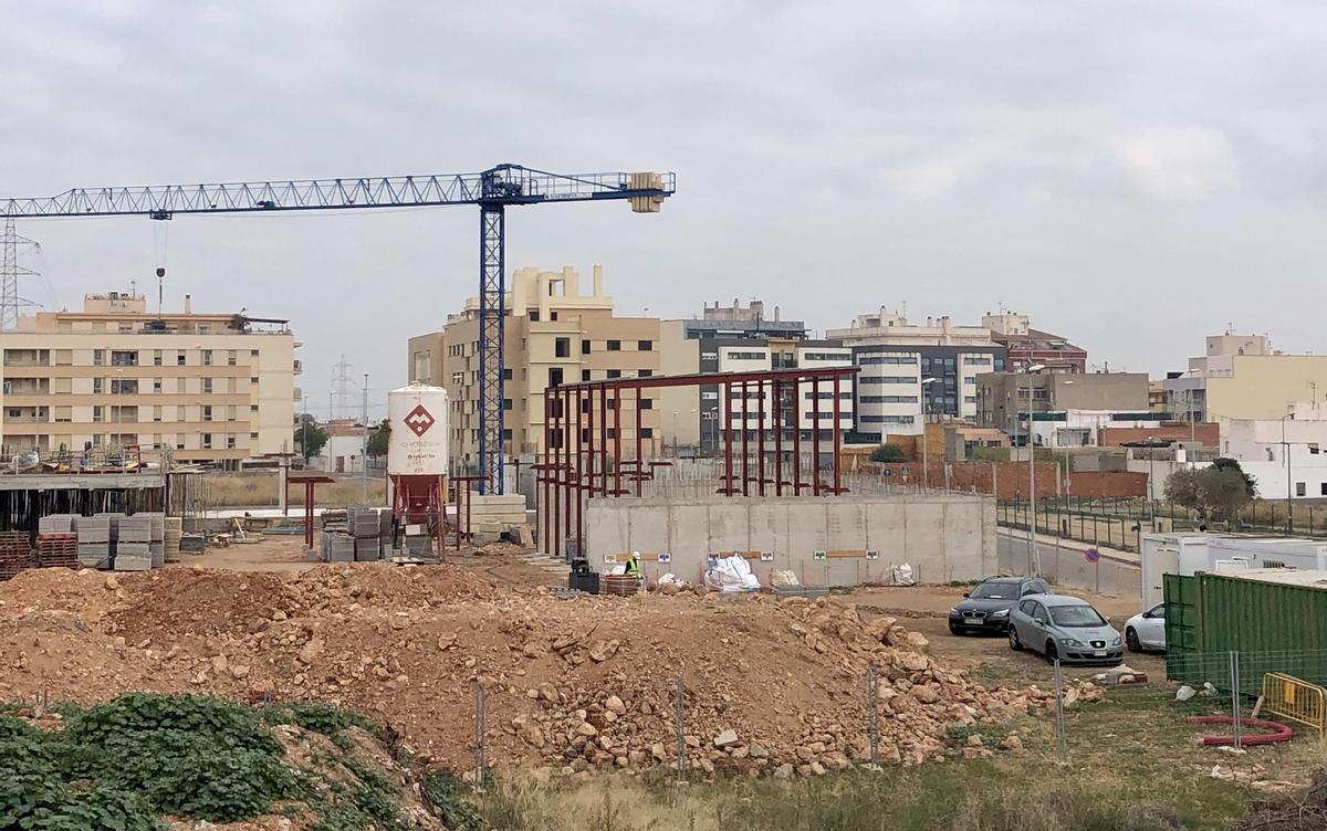 Las obras del circuito ciclista de Almassora. Foto de archivo.