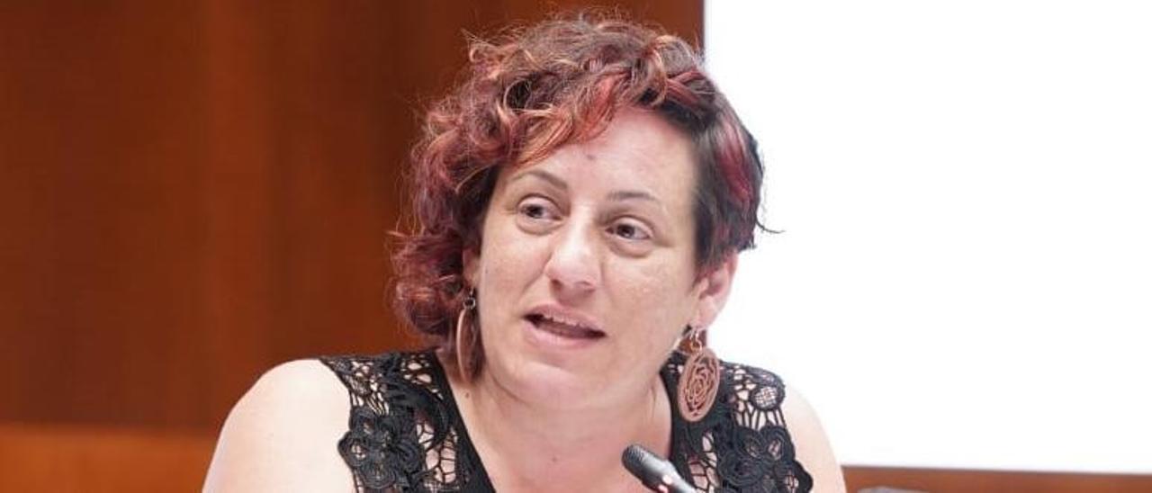 Marta de Santos, durante una comparecencia.