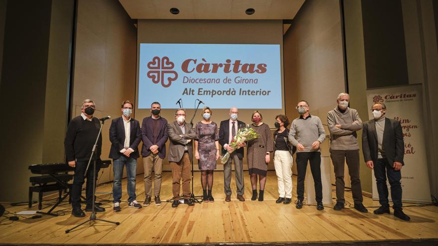 Marià Lorca rep un càlid homenatge a Figueres per la feina feta com a president de Càritas