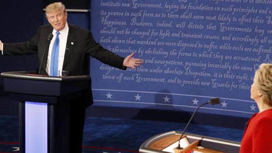 Donald Trump y Hillary Clinton protagonizan hoy su tercer debate.