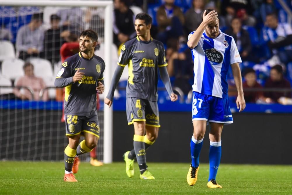 El Dépor cae goleado ante Las Palmas