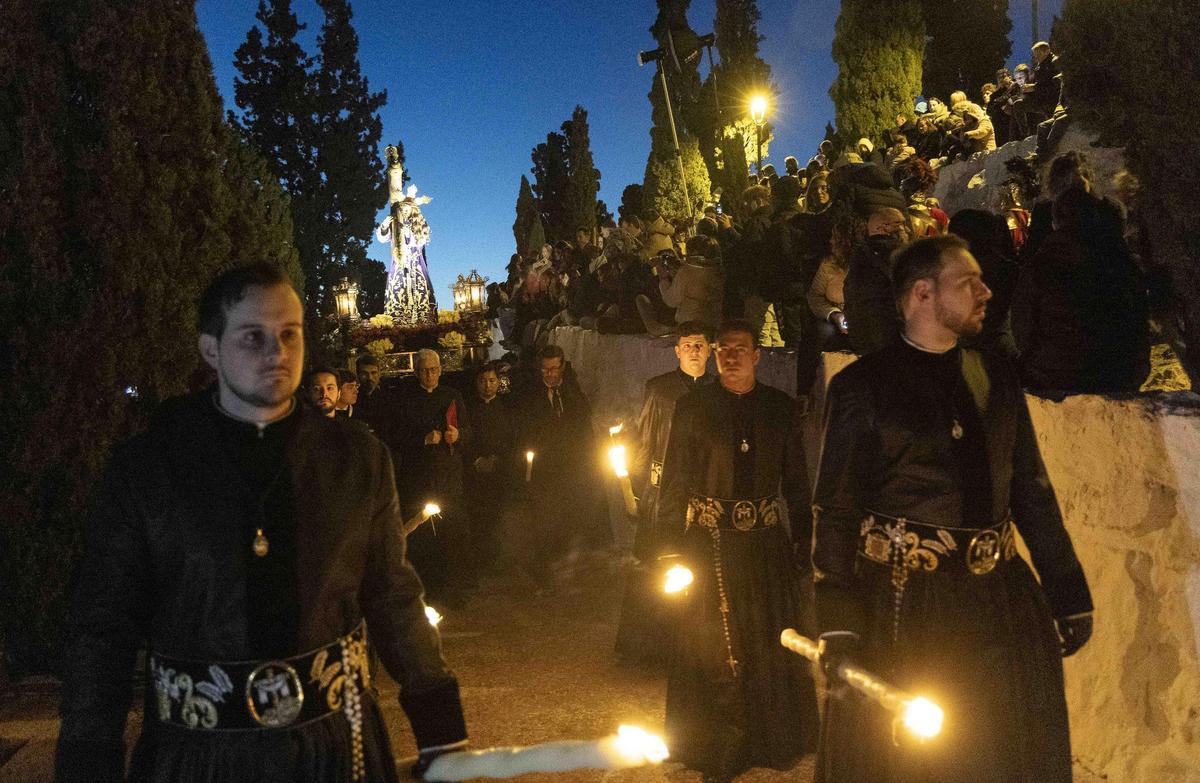 Los momentos más destacados del Viacrucis de la Semana Santa de Sagunt