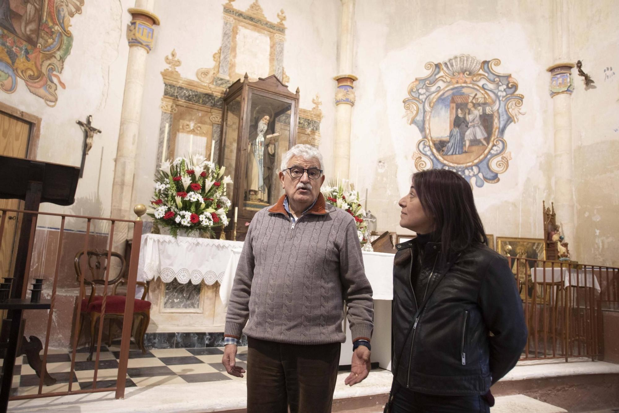 En busca de la financiación para restaurar las pinturas de la ermita de Sant Antonio en Bocairent
