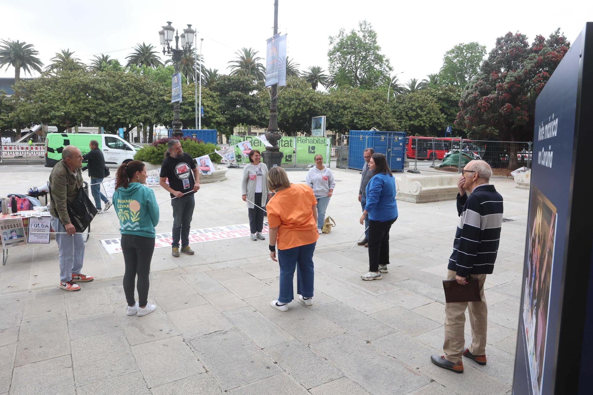 Gimnasia terapéutica reivindicativa en el Obelisco