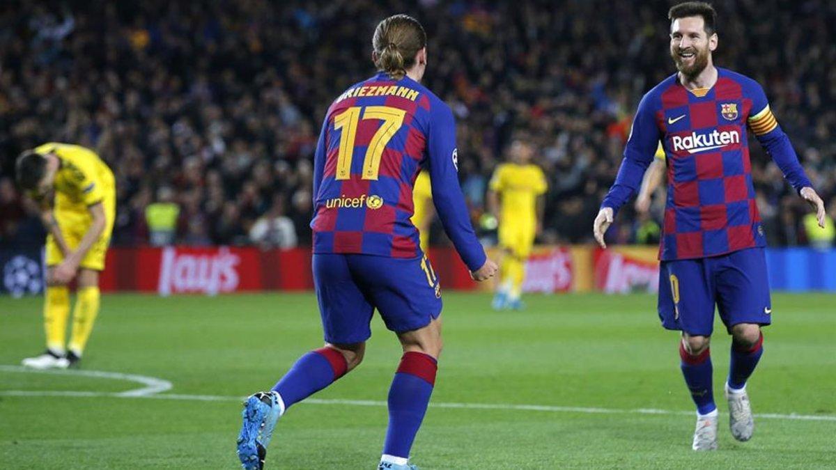 Griezmann y Messi están apercibidos en el Barça