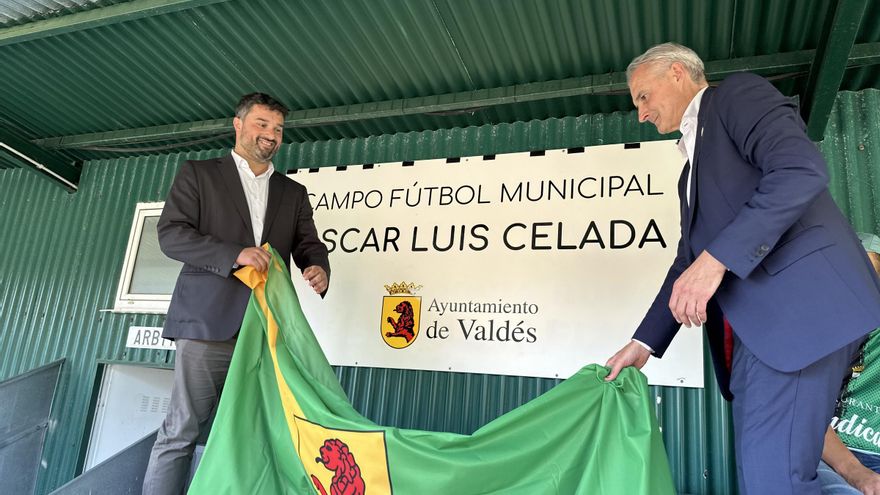 El campo de hierba sintética de Barcia luce nuevo nombre, &quot;Óscar Luis Celada&quot;