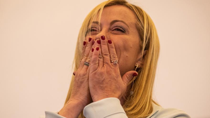 La líder del partit d'ultradreta Germans d'Itàlia, Giorgia Meloni, després de les eleccions de 2022