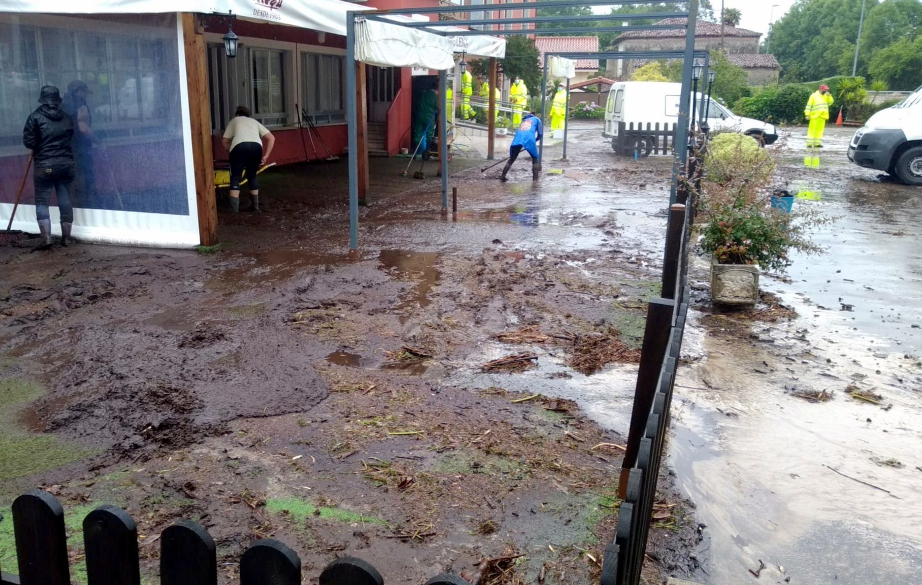 Daños ocasionados por el temporal en Riego