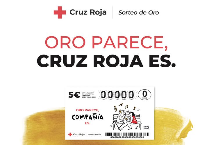Cartel del Sorteo de Oro de Cruz Roja 2022