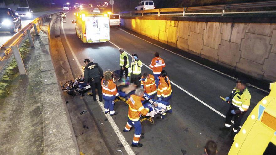 Fallece en el hospital el conductor de la moto del accidente de Salceda