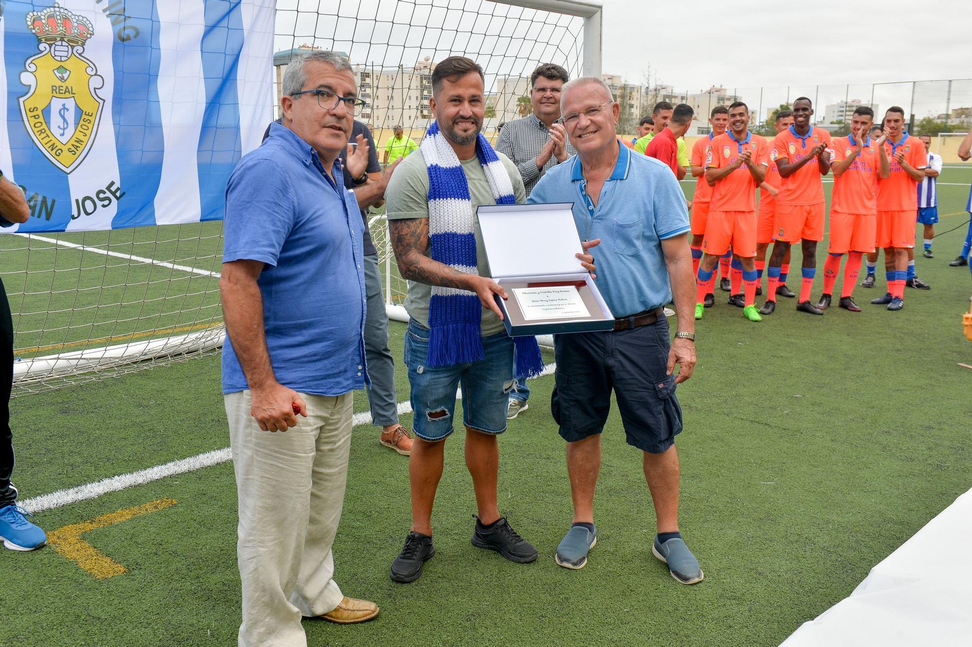 Homenaje al jugador Yeray Espino