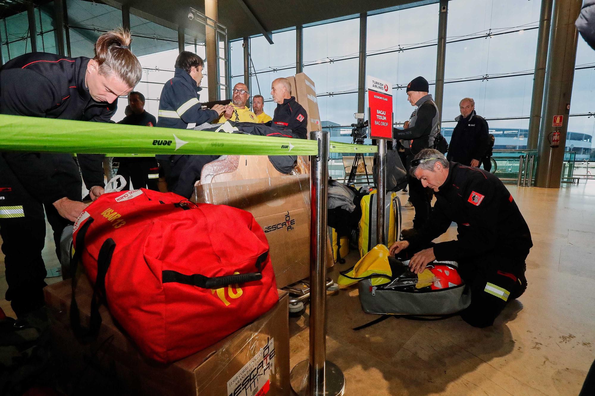 Nueve bomberos de Alicante viajan a Turquía para Ayudar en las tareas de rescate