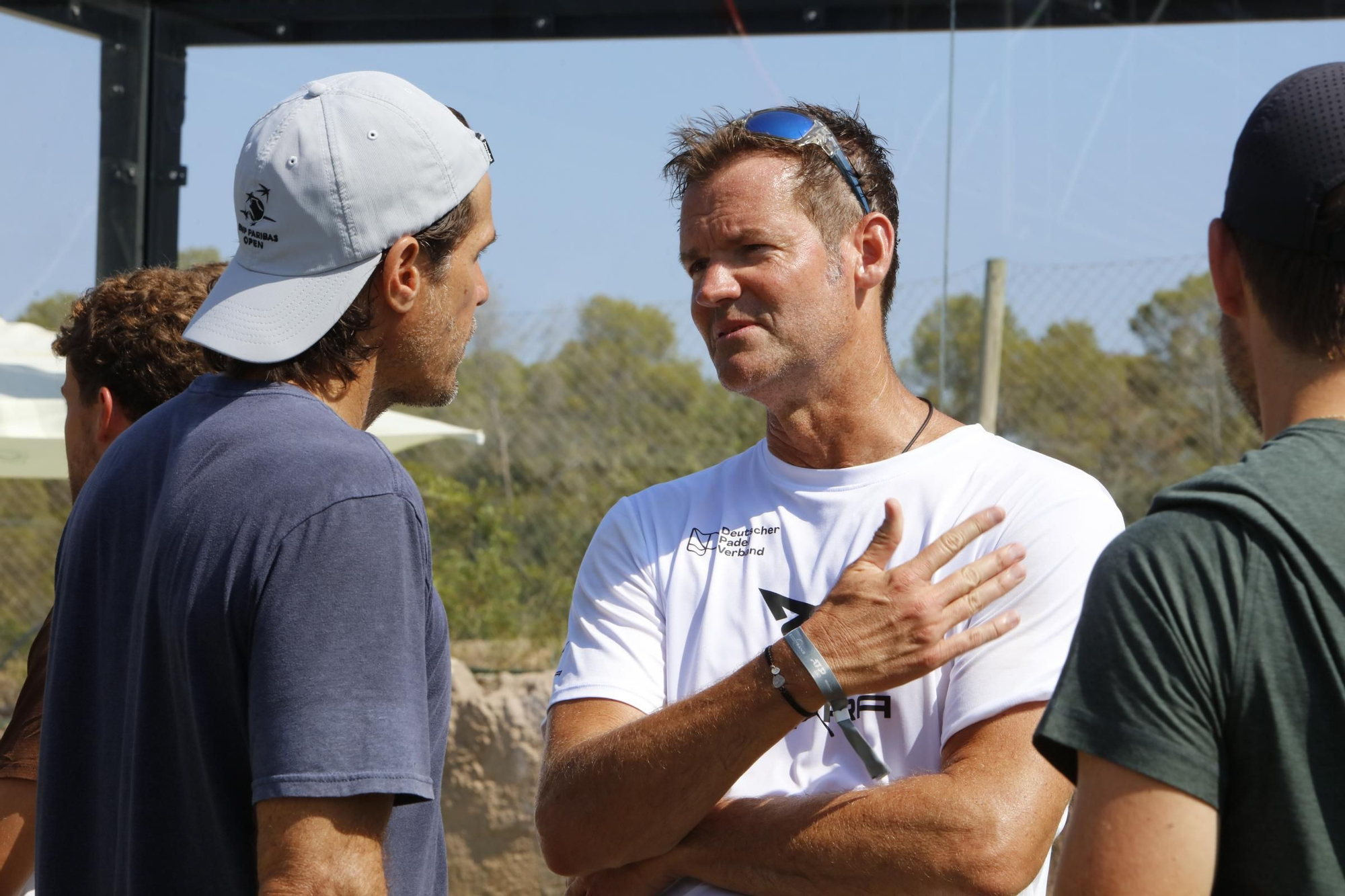 Johannes B. Kerner, Jürgen Klopp und Jens Lehmann duellieren sich auf dem Padel-Platz in Santa Ponça