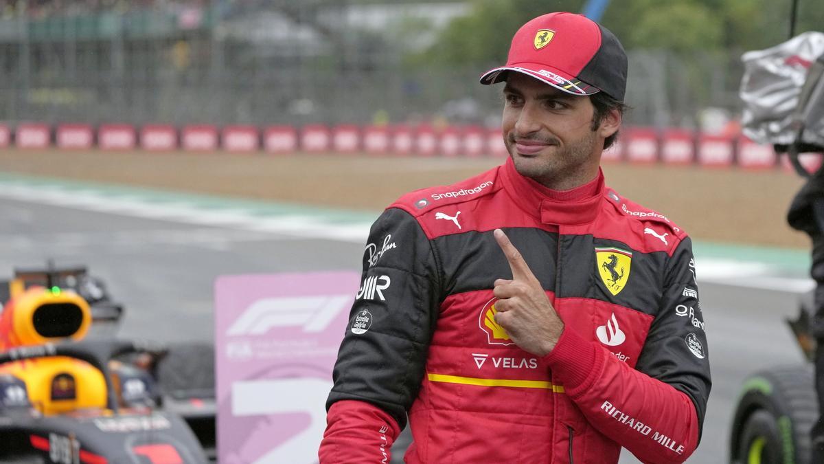 Carlos Sainz, tras lograR la primera pole de su carrera deportiva en la F1.